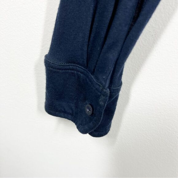 Cotton Citizen Mens Size Small Blue Presley Button Down Slub Cotton Jersey Shirt - Picture 4 of 10